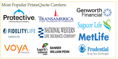 Term, Whole and Universal Life Insurance Companies